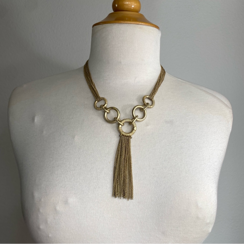 Bijoux Terner Women Faux Gold Multiple Chain Necklace Girlhoodcore Classic Girly